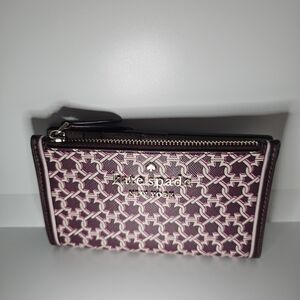 Kate Spade Burgundy Wallet EUC